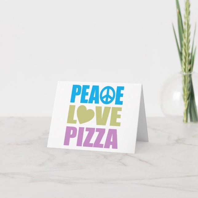 Peace Love Pizza Card (Front)