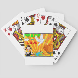 Peace & Love Playing Cards