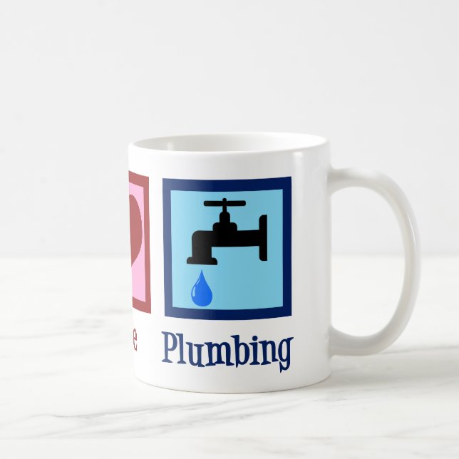 Peace Love Plumbing Coffee Mug (Right)