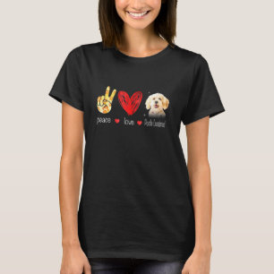 Peace Love Poodle Crossbreed Dog - Poodle Crossbre T-Shirt