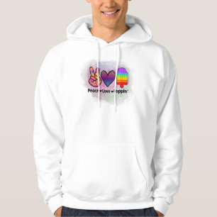Peace Love Poppin' Tie Dye Push Fidget Toy  Hoodie