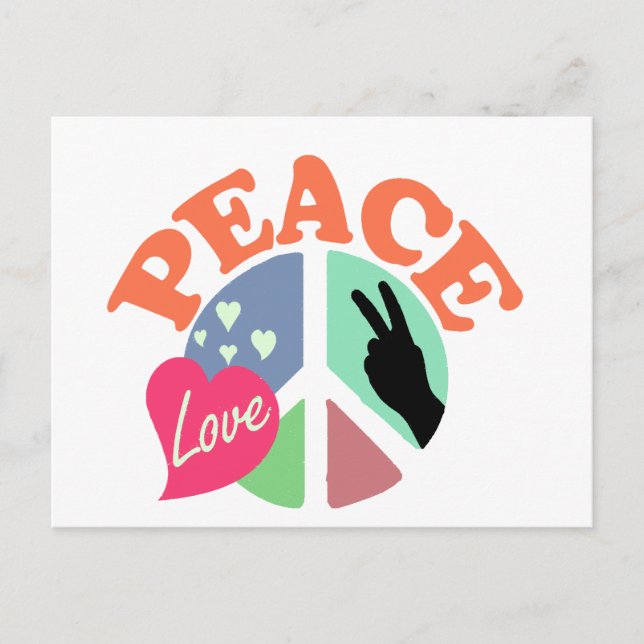 Peace Love Postcard (Front)