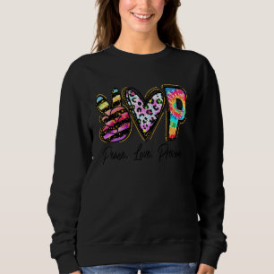Peace Love Preschool Teacher Girls Team Preschool Sweatshirt