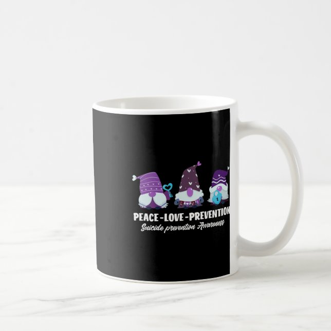 Peace Love Prevention Support Suicide Prevention A Coffee Mug (Right)