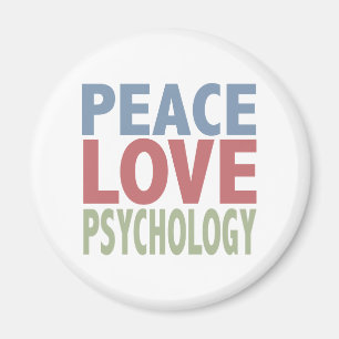 Peace Love Psychology Magnet