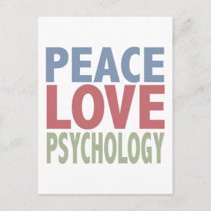 Peace Love Psychology Postcard