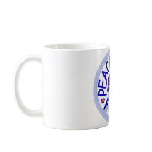 Peace Love Pugs Ceramic Coffee Mug
