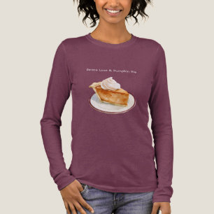 Peace Love & Pumpkin Pie Burgundy Peach Stripes Tri-Blend Shirt