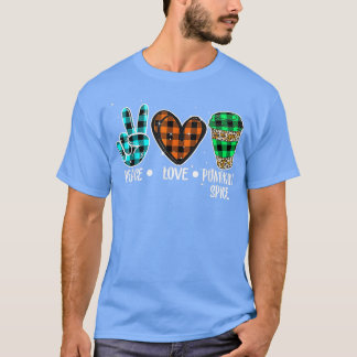 Peace Love Pumpkin Spice Thanksgiving Fall Autumn T-Shirt
