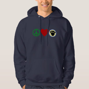 Peace Love Puppy Paws T shirts, Gifts Hoodie