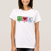 Peace Love Quilting Cute Quilter Women's