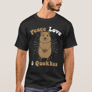 Peace Love Quokka Cute Australian Quokka T-Shirt