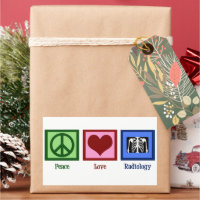 Peace Love Radiology Cute Radiologist Christmas
