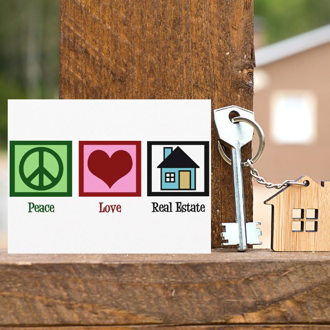 Peace Love Real Estate Postcard (Creator Uploaded)