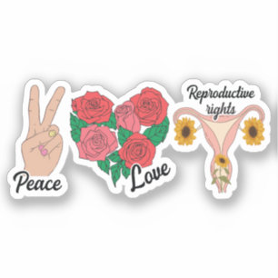 Peace, Love, Reproductive Rights Pro-choice