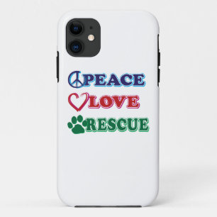 Peace Love Rescue iPhone 11 Case