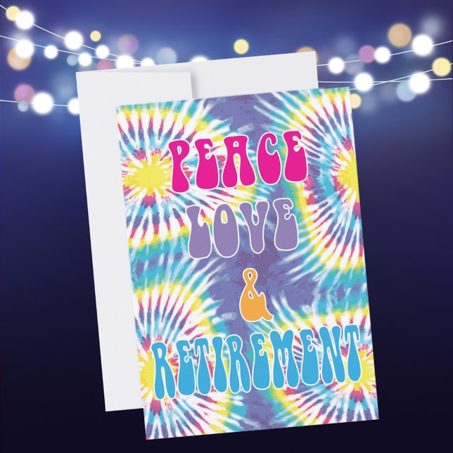 Peace Love & Retirement Party Invitation (Creator Uploaded)