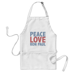 Peace Love Ron Paul Standard Apron