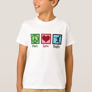 Peace Love Rugby Kids T-Shirt