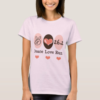 Peace Love Run 26.2 Organic Tee Shirt