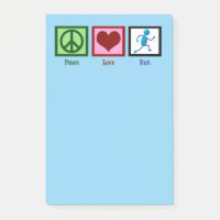 Peace Love Run - Cute Track Runner