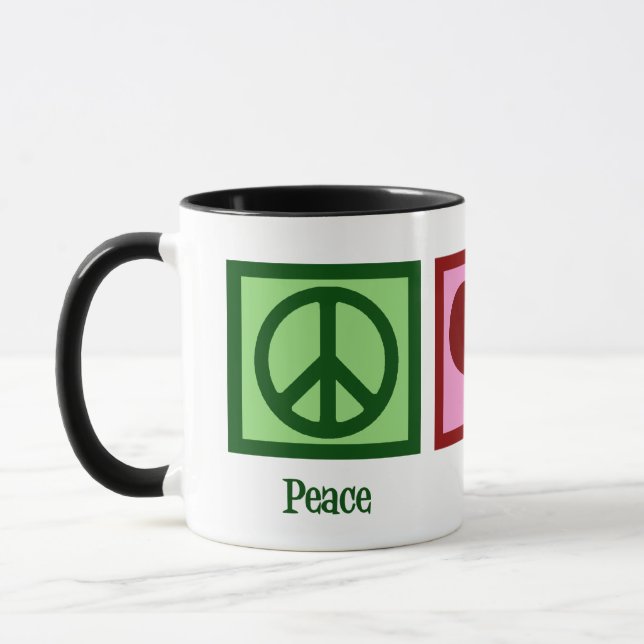 Peace Love Run Mug (Left)