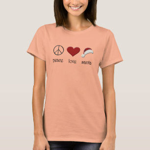 Peace Love Santa T-Shirt