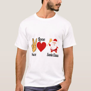 Peace Love Santa T-Shirt