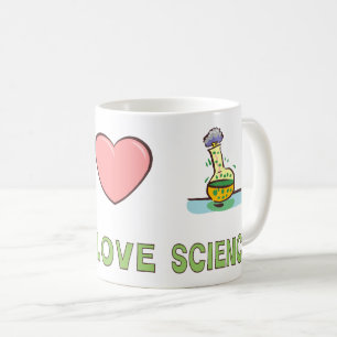 Peace Love Science Coffee Mug