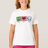 Peace Love Sheep Cute Kids