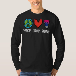 Peace Love Shine Bisexual Bi Pride Stuff Flag Lgbt T-Shirt