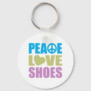Peace Love Shoes Key Ring