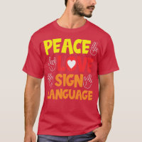 Peace Love Sign Language Hand Interpreter Asl Deaf