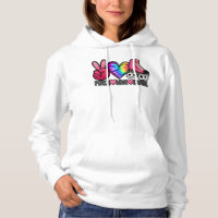 Peace Love Skate - Tie Dye Roller Skater Heart Ska