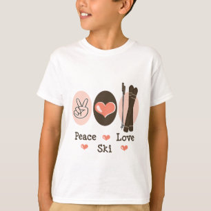 Peace Love Ski Kids Sweatshirt T-Shirt