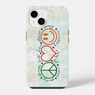 Peace Love Smile iPhone 14 Case