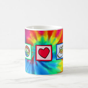 Peace, Love, Snare Drum Coffee Mug