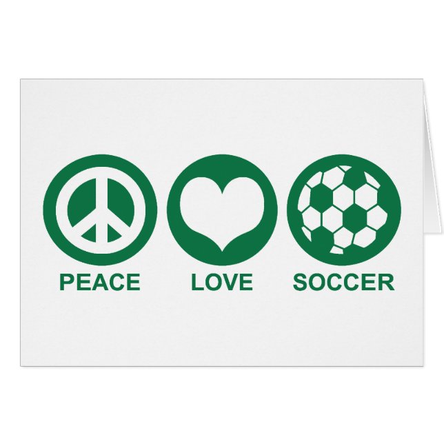 Peace Love Soccer (Front Horizontal)