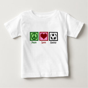 Peace Love Soccer Baby T-Shirt