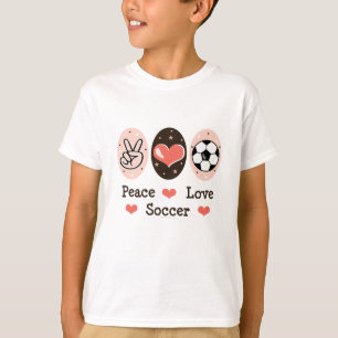 Peace Love Soccer Kid Sweatshirt T-Shirt