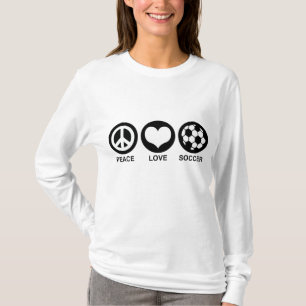 Peace Love Soccer T-Shirt