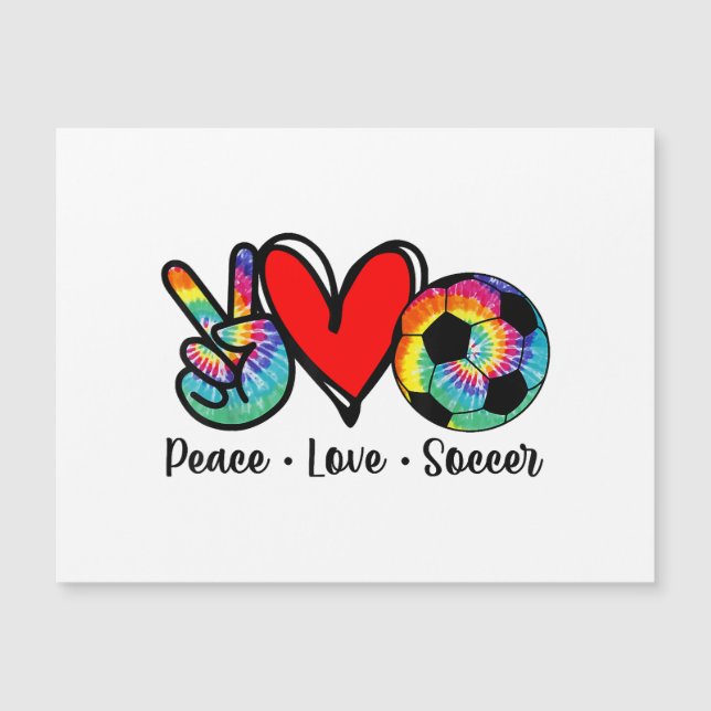 Peace Love Soccer Tie Dye Design Women Teen Girls  (Front)