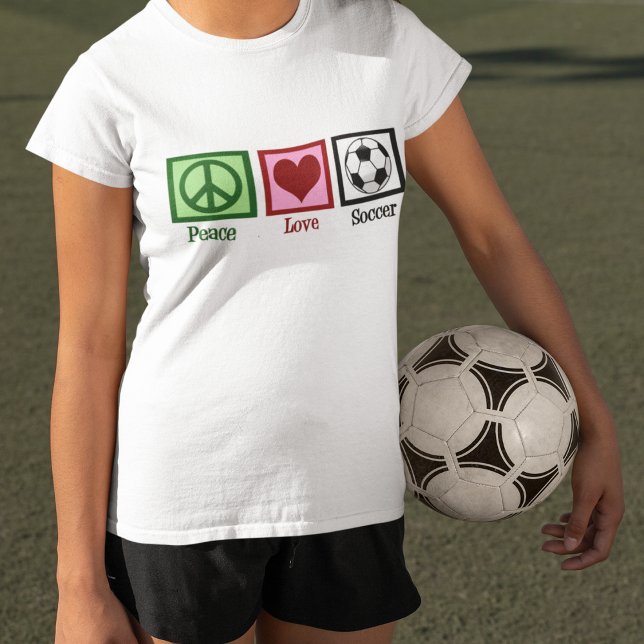 Peace Love Soccer Women's T-Shirt (Creator Uploaded)