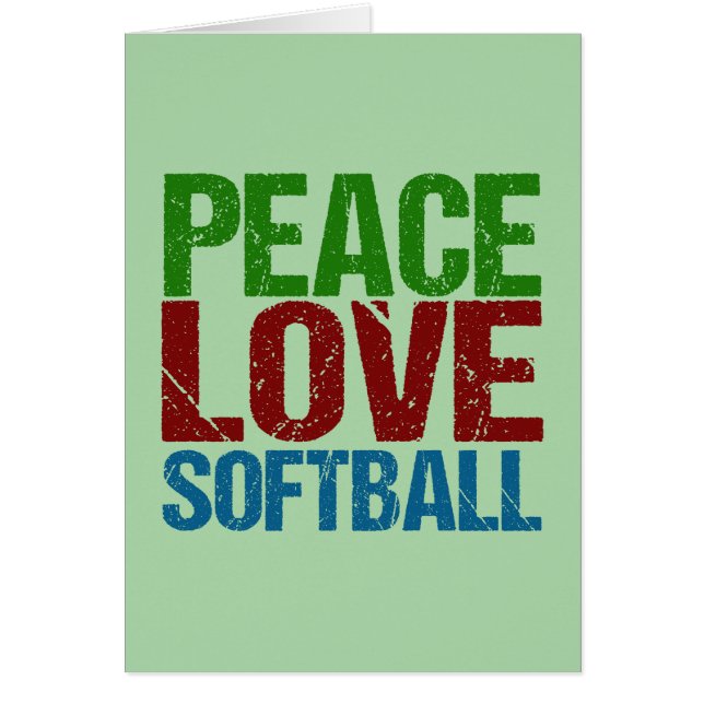 Peace Love Softball (Front)