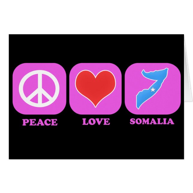 Peace Love Somalia (Front Horizontal)
