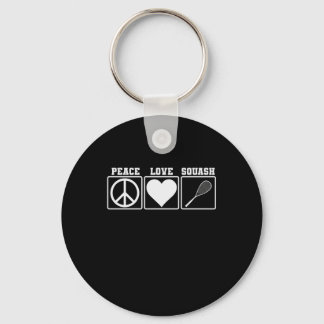 Peace love Squash Key Ring