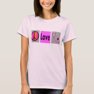 peace love stethoscope T-Shirt