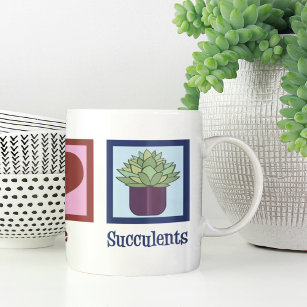 Peace Love Succulents Coffee Mug
