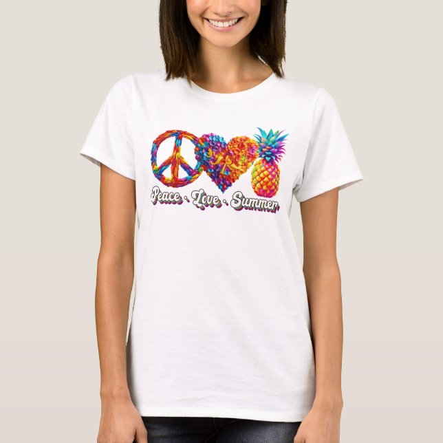 Peace love summer  T-Shirt (Front)