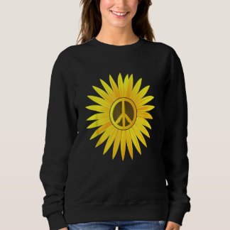 Peace Love Sunflower Cute Sun Helianthus Sweatshirt